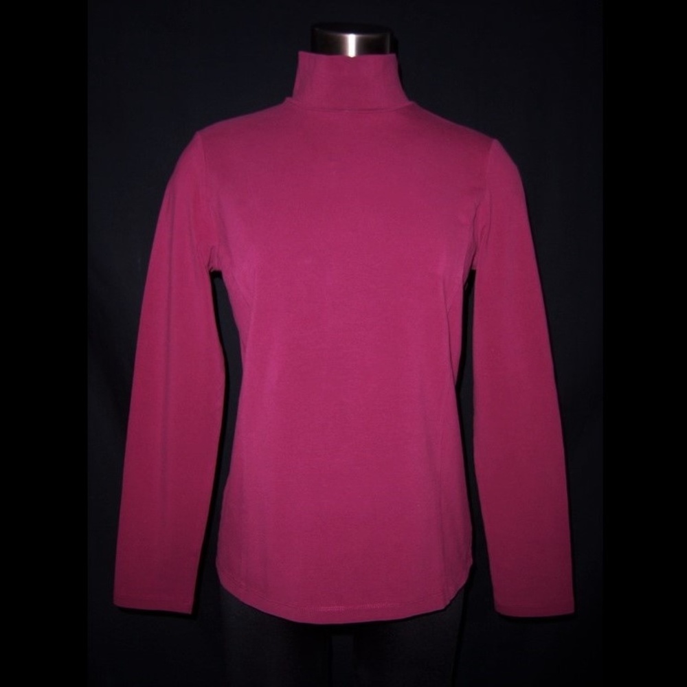 NEW Eddie Bauer Long Sleeve Beet Colored Top Size